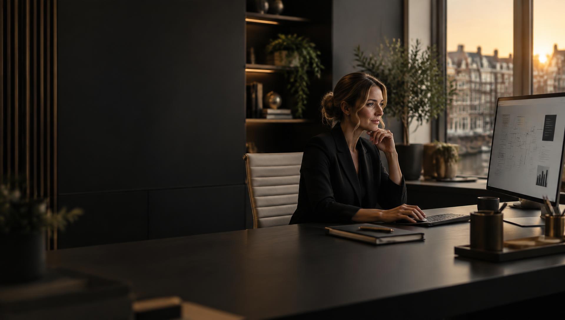 Ondernemer werkt aan een helder bedrijfsproces
